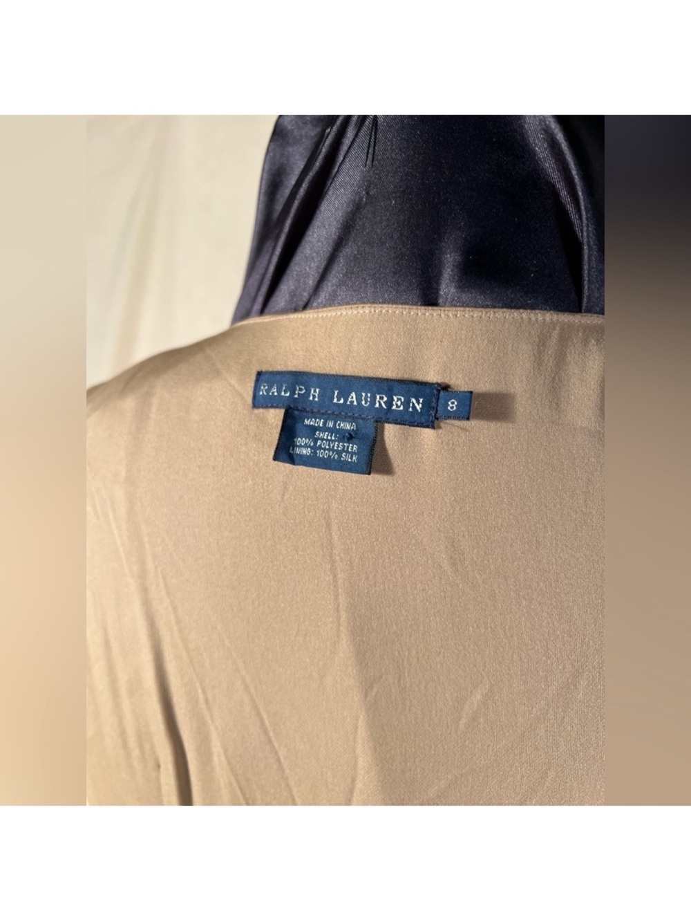 Ralph Lauren Blue Label Champagne Beige Maxi Dress - Picture 7 of 9